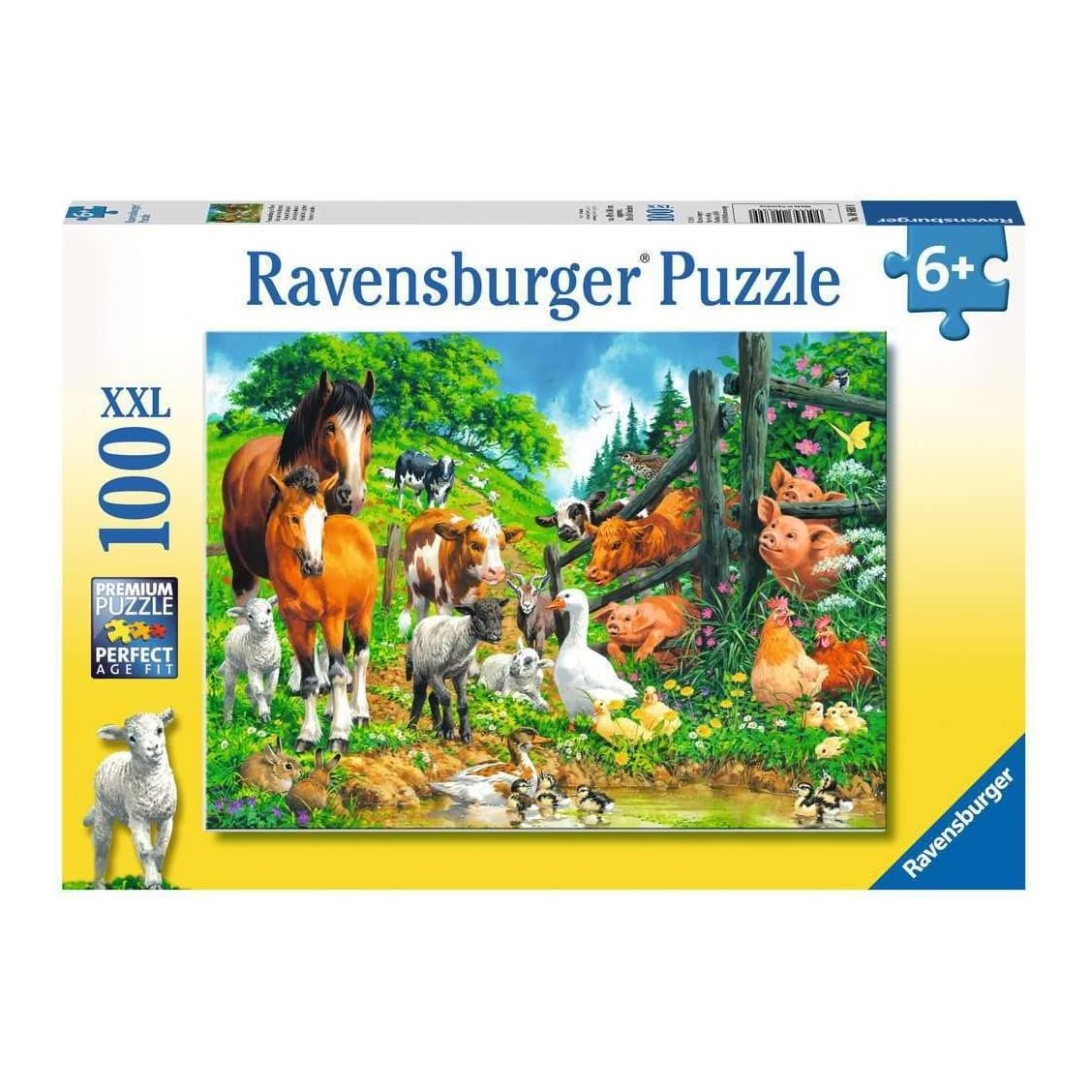 Állatok a kerítésnél Ravensburger 100 darabos kirakó puzzle (RA - 10689) - puzzlegarden