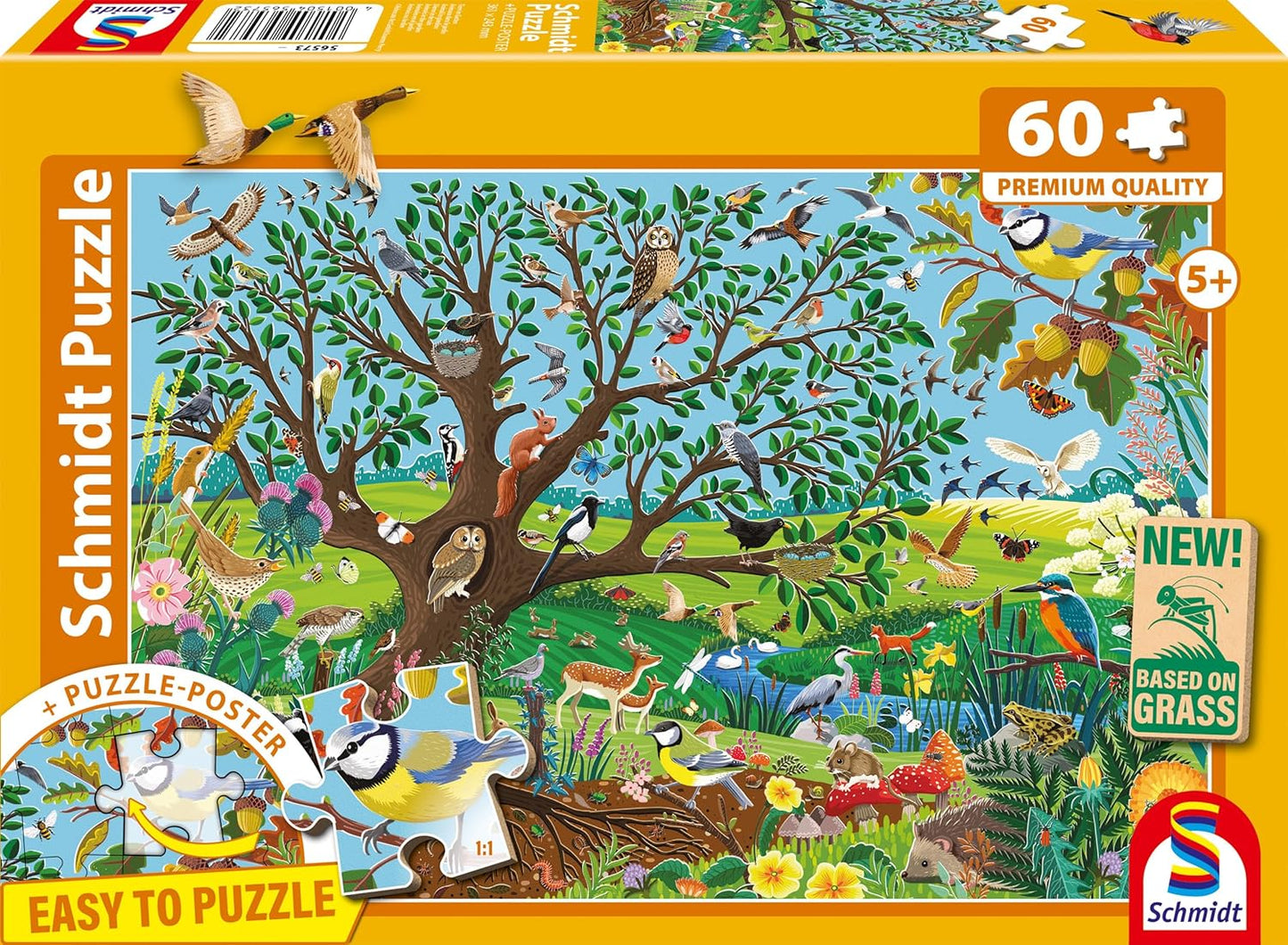 Állatok a kertben Schmidt Spiele 60 darabos kirakó puzzle (SCH - 56573) - puzzlegarden