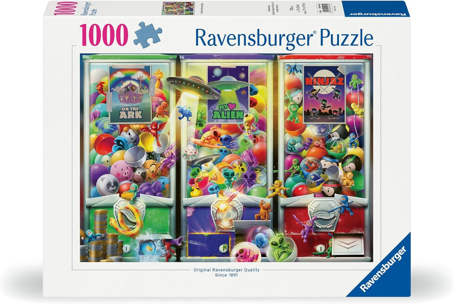 Állatok, űrlények, nindzsák Ravensburger 1000 darabos kirakó puzzle (RA - 12001482 4005555014829) - puzzlegarden