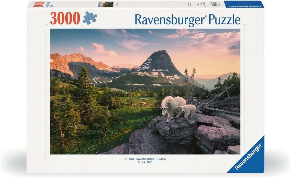 Alpesi kecske kicsinyével Ravensburger 3000 darabos kirakó puzzle (RA - 12000809) - puzzlegarden