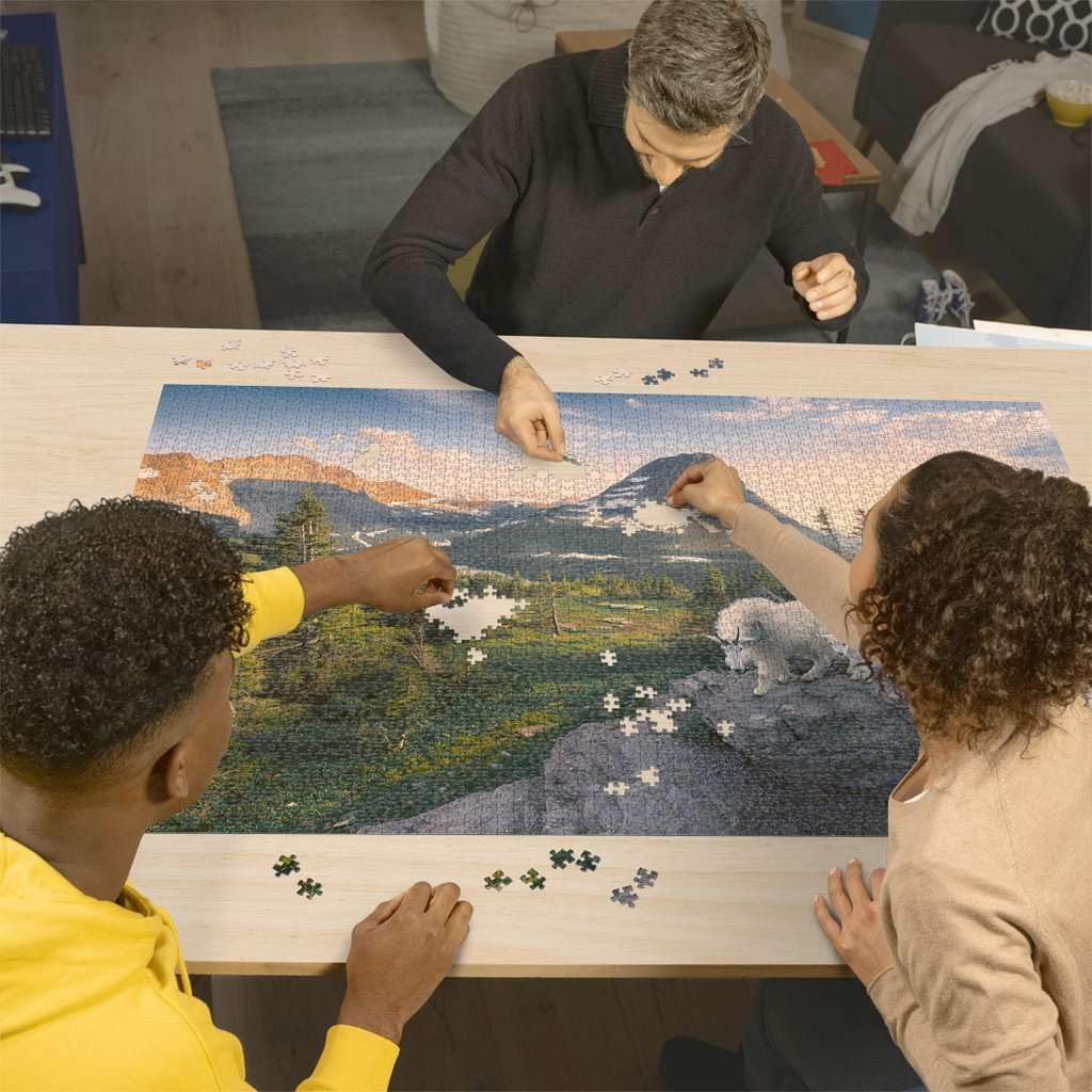 Alpesi kecske kicsinyével Ravensburger 3000 darabos kirakó puzzle (RA - 12000809) - puzzlegarden