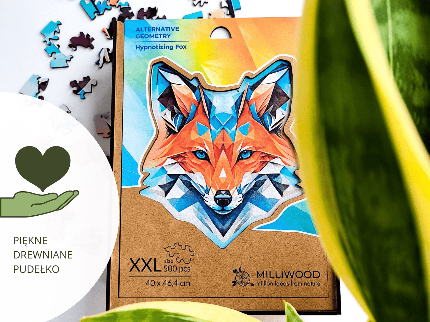 Alternatív geometria – Hipnotizáló róka Milliwood 500 darabos kirakó puzzle (MW - 5050) - puzzlegarden