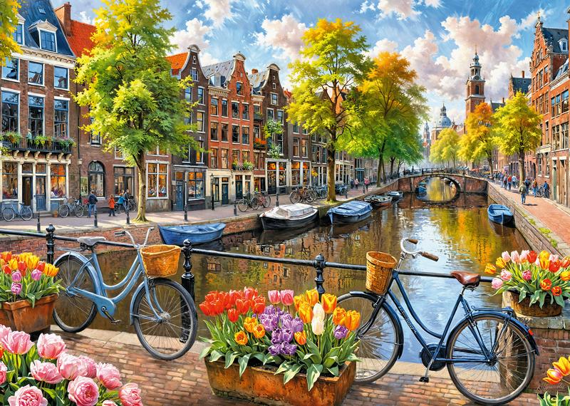 Amszterdami tulipánok Cherry Pazzi 1000 darabos kirakó puzzle (CP - 30943 5903728730943) - puzzlegarden