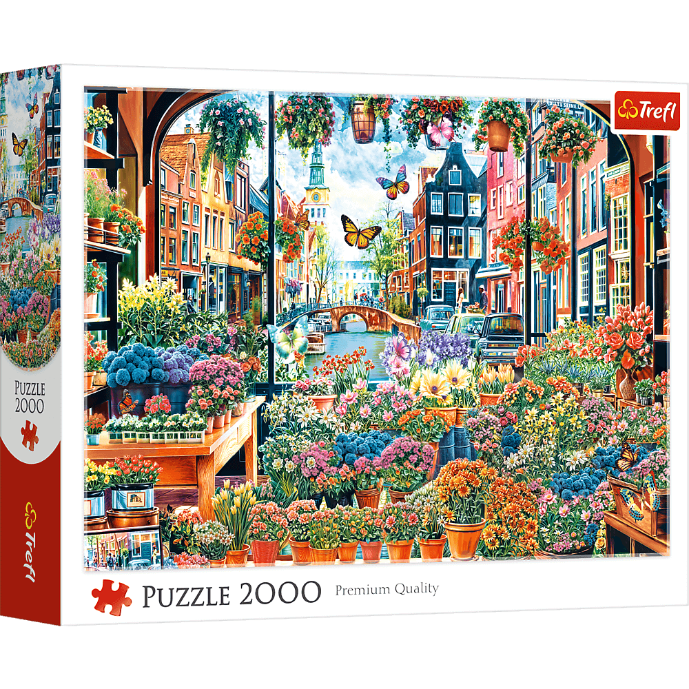 Amszterdami virágbolt Trefl 2000 darabos kirakó puzzle (TR-27128) - puzzlegarden