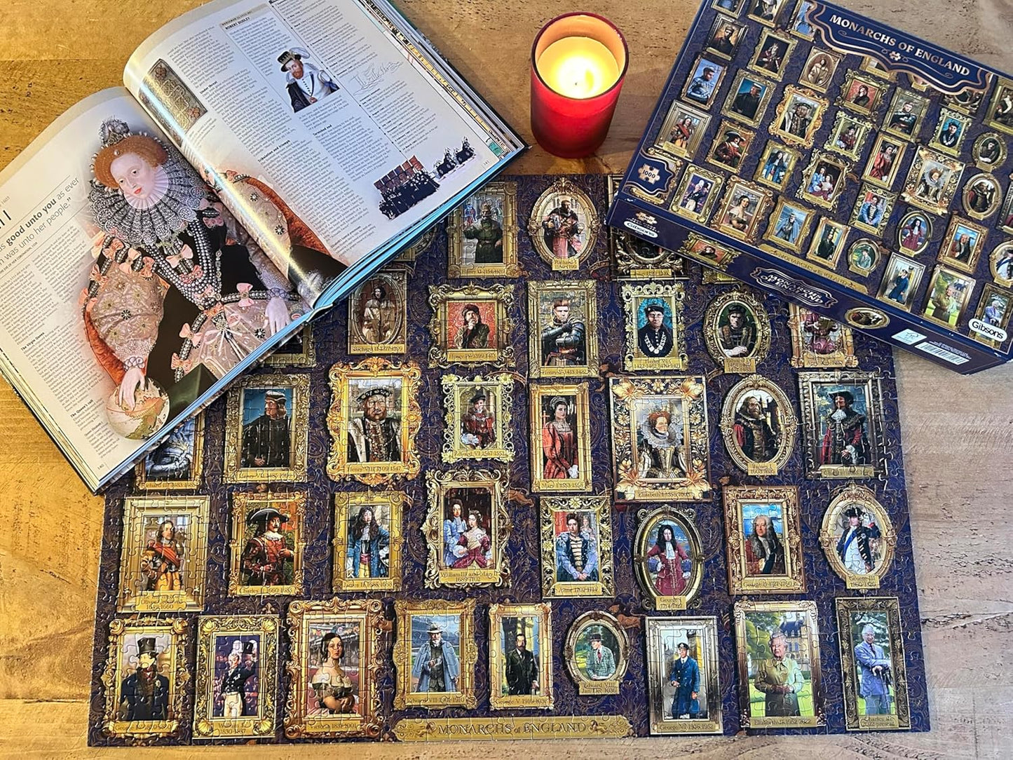 Anglia uralkodói Gibsons 1000 darabos kirakó puzzle (G - G7156) - puzzlegarden