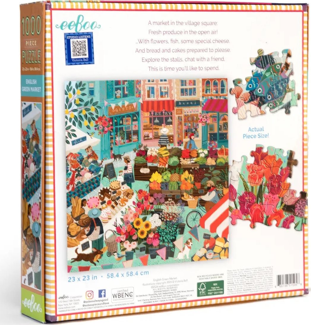 Angol Piac Eeboo 1000 darabos kirakó puzzle (EB - PZTEGM) - puzzlegarden
