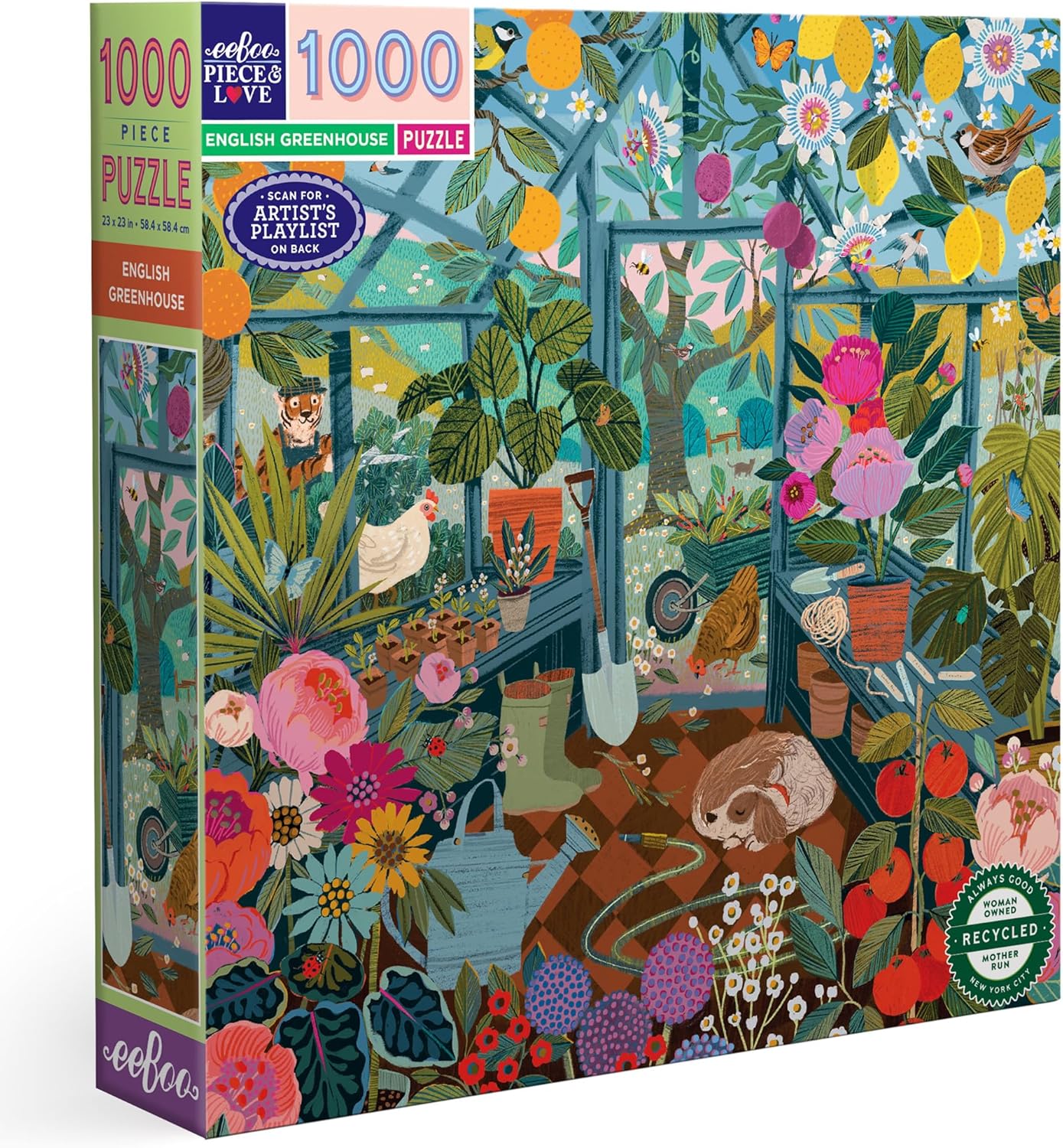 Angol Üvegház Eeboo 1000 darabos kirakó puzzle (EB-PZTENG) - puzzlegarden