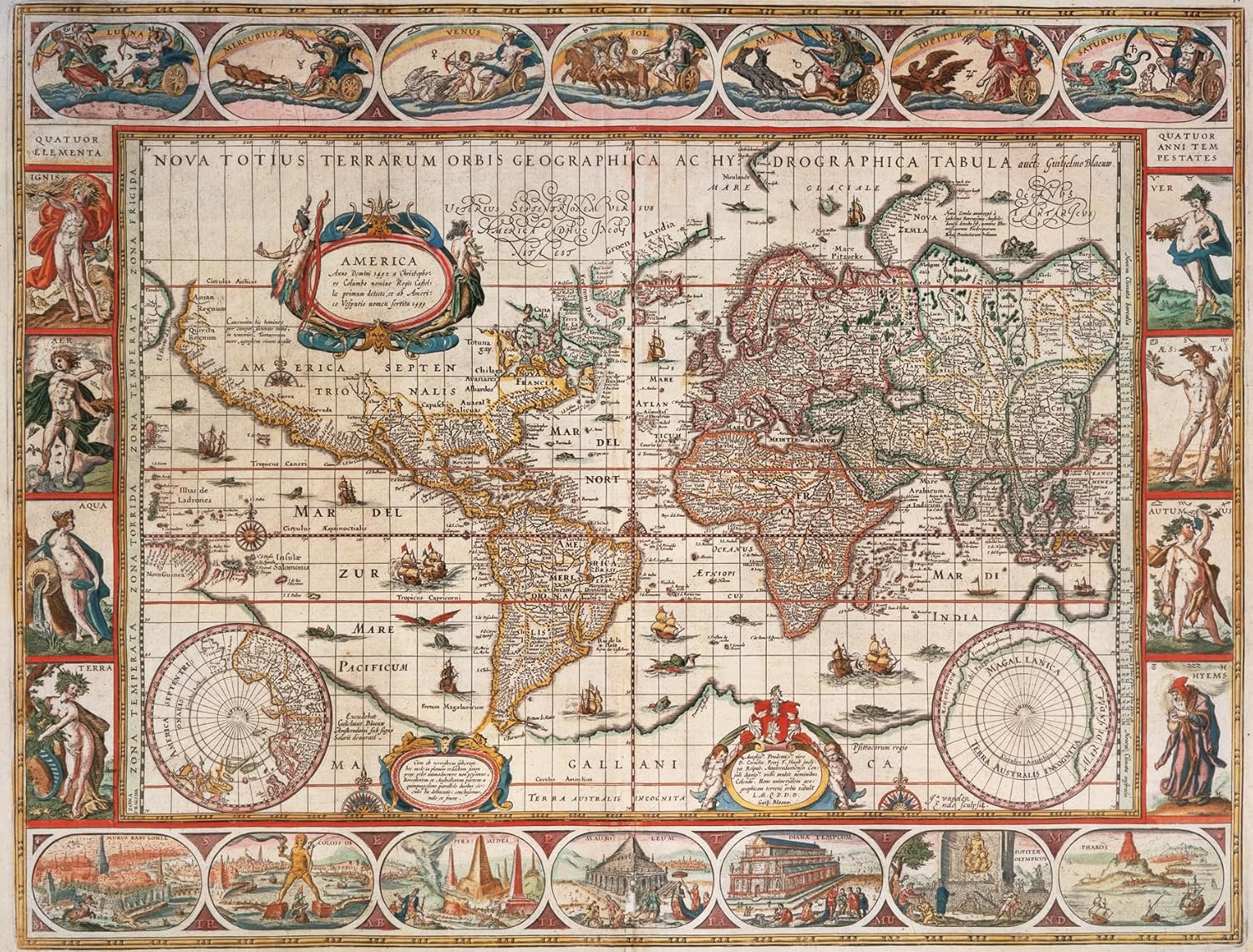 Antik Világtérkép 1650 Ravensburger 2000 darabos kirakó puzzle (RA - 16633) - puzzlegarden