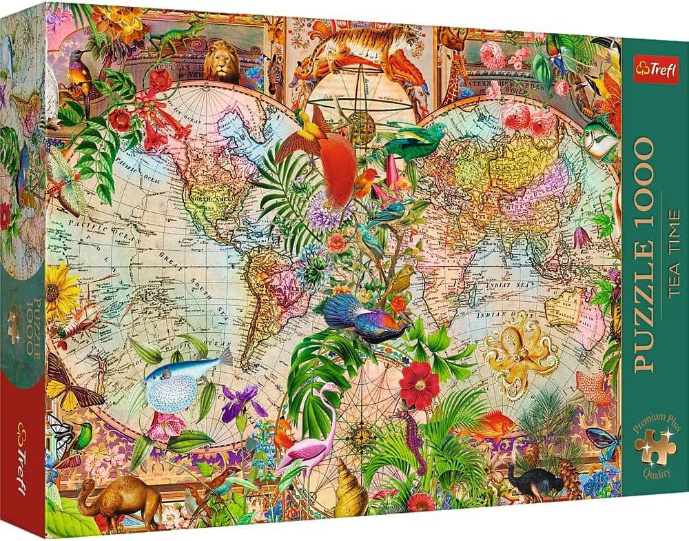 Antik világtérkép Trefl 1000 darabos kirakó puzzle (TR - 12077) - puzzlegarden