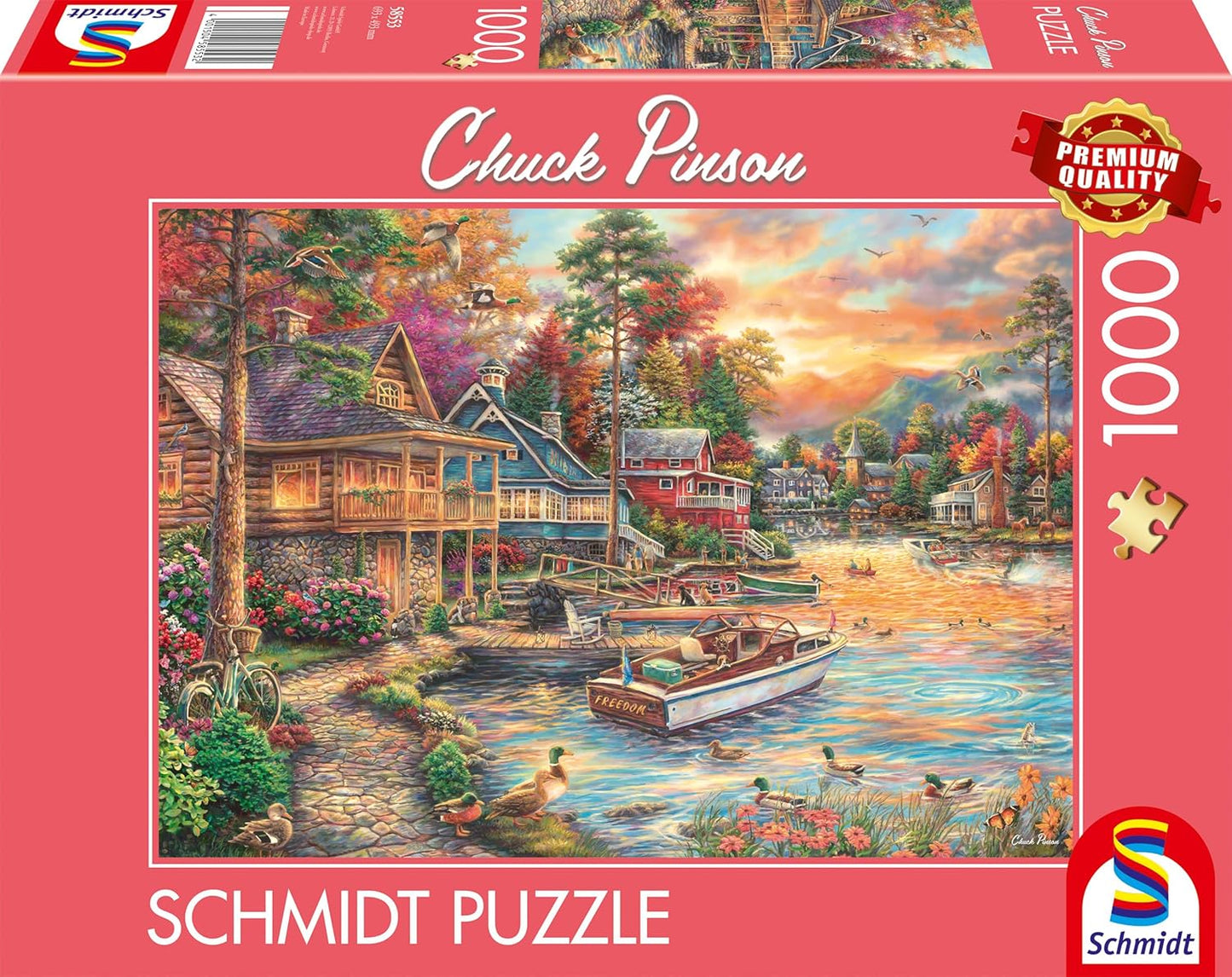 Aranyfényű naplemente Schmidt Spiele 1000 darabos kirakó puzzle (SCH - 58553) - puzzlegarden