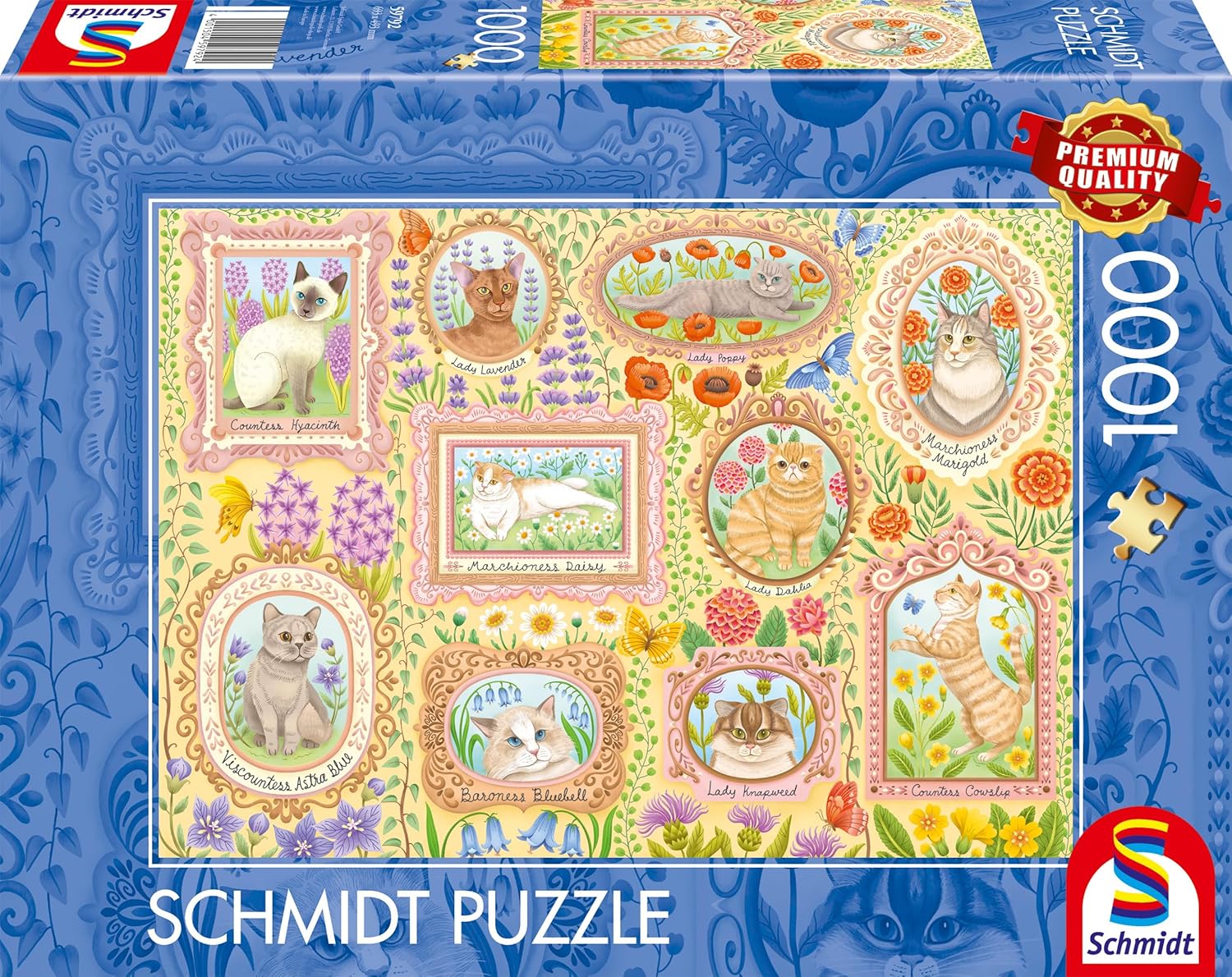 Arisztokrata macskák Schmidt Spiele 1000 darabos kirakó puzzle (SCH - 59792) - puzzlegarden