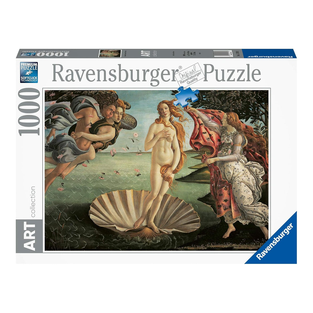 Art Collection - Boticelli - Vénusz Születése Ravensburger 1000 darabos kirakó puzzle (RA - 17235) - puzzlegarden
