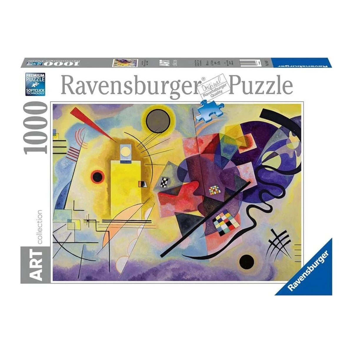 Art Collection - Kandinszkij: Sárga, vörös, kék Ravensburger 1000 darabos kirakó puzzle (RA - 12000023) - puzzlegarden