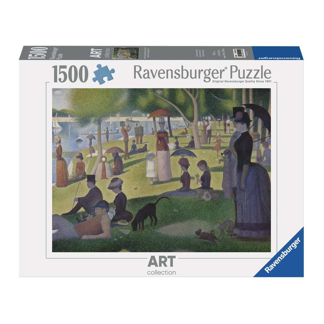 Art Collection - Seurat - Vasárnap délután Grande Jatte szigetén Ravensburger 1500 darabos kirakó puzzle (RA - 12001245) - puzzlegarden