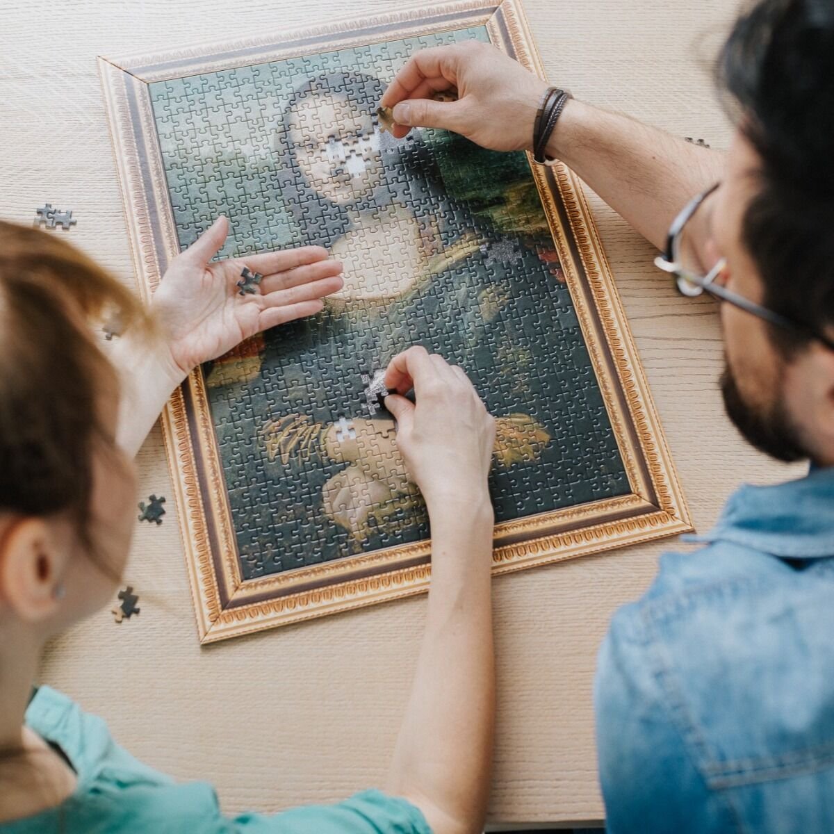 ArtFrame - Da Vinci - Mona Lisa - keretes kirakó Trefl 500 darabos kirakó puzzle (TR - 37541) - puzzlegarden