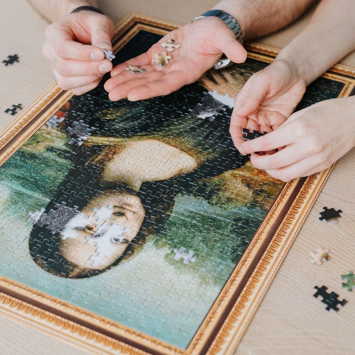 ArtFrame - Da Vinci - Mona Lisa - keretes kirakó Trefl 500 darabos kirakó puzzle (TR - 37541) - puzzlegarden