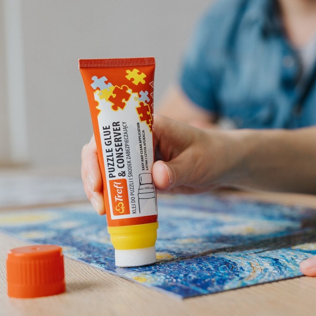 ArtFrame - Van Gogh - Csillagos Éj - keretes kirakó Trefl 500 darabos kirakó puzzle (TR - 37544) - puzzlegarden