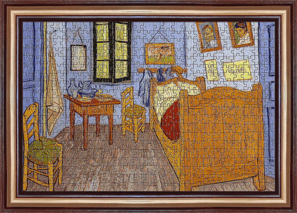 ArtFrame - Van Gogh - Van Gogh szobája Arles - ban - keretes kirakó Trefl 500 darabos kirakó puzzle (TR - 37545) - puzzlegarden