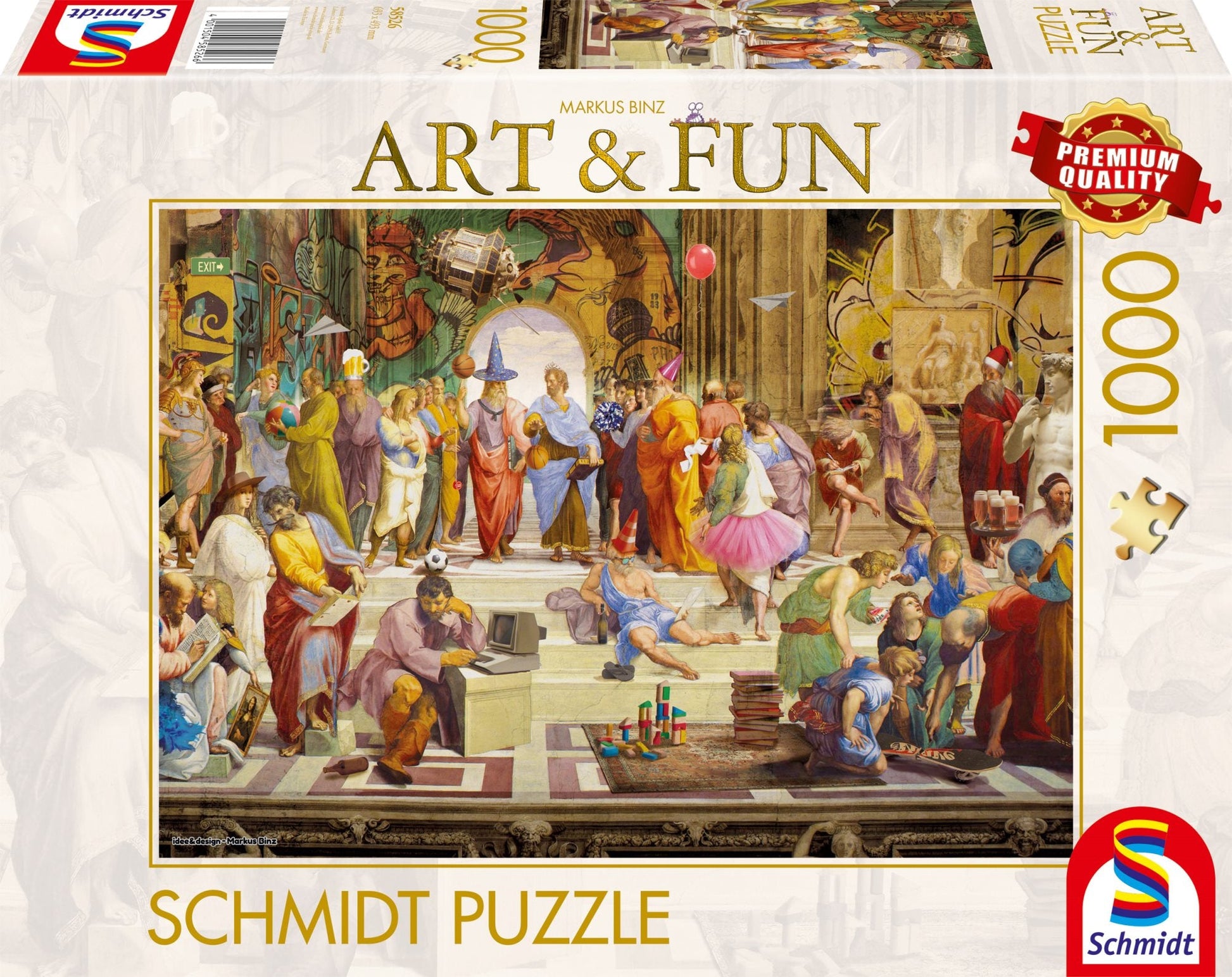Art&Fun - Az Athéni Iskola 2024 Schmidt Spiele 1000 darabos kirakó puzzle (SCH - 58526) - puzzlegarden