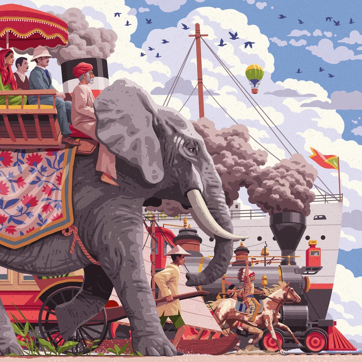 Art&Soul - 80 nap alatt a Föld körül Ravensburger 750 darabos kirakó puzzle (RA - 12001201) - puzzlegarden