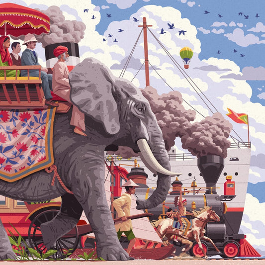 Art&Soul - 80 nap alatt a Föld körül Ravensburger 750 darabos kirakó puzzle (RA - 12001201) - puzzlegarden