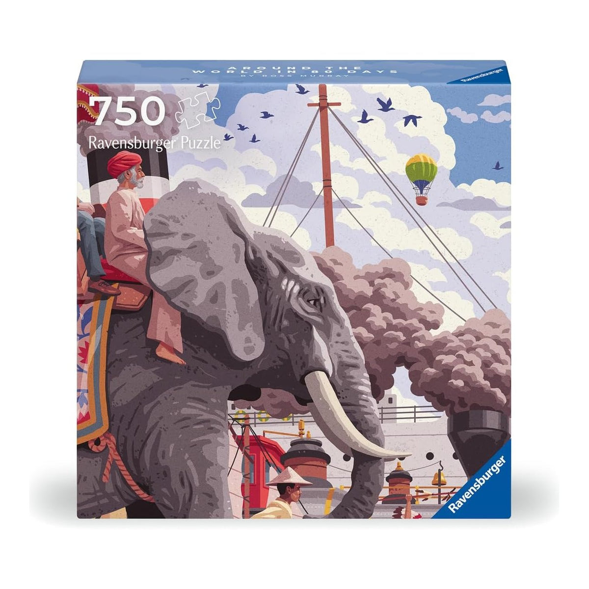 Art&Soul - 80 nap alatt a Föld körül Ravensburger 750 darabos kirakó puzzle (RA - 12001201) - puzzlegarden