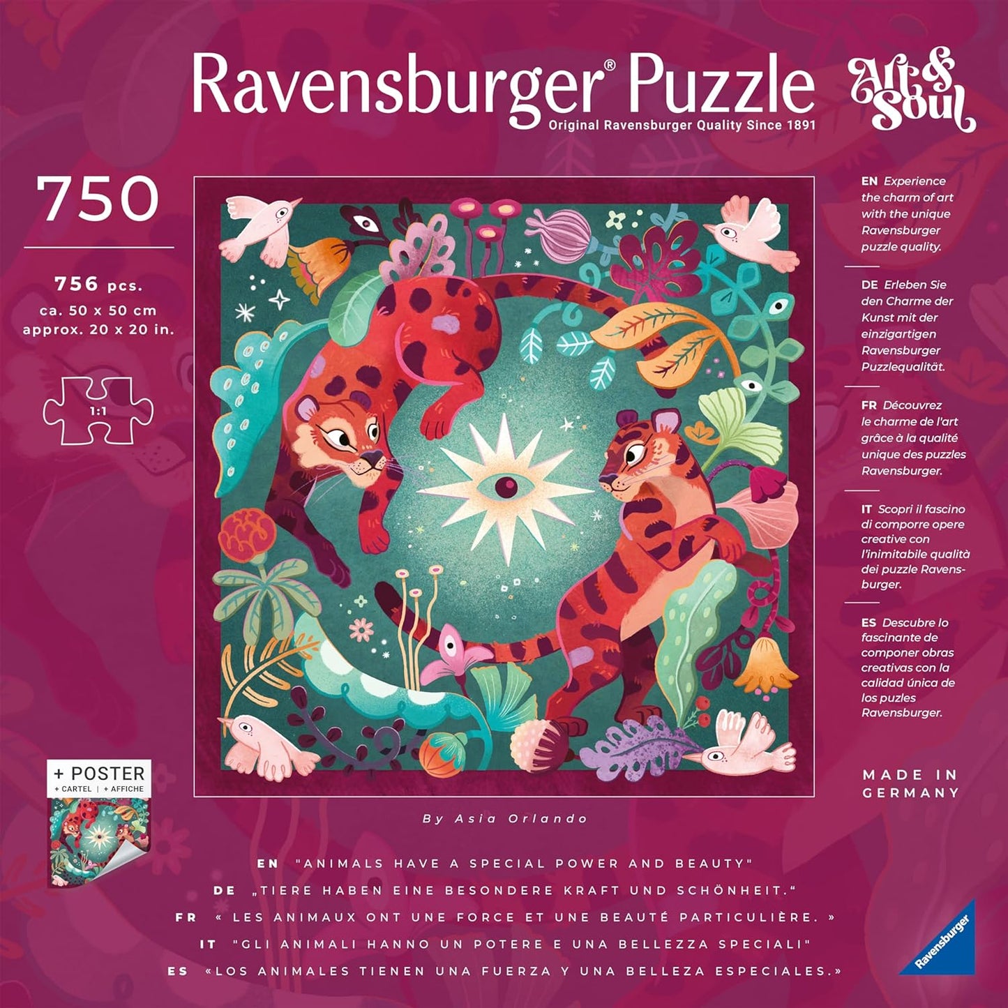 Art&Soul - Állati Álmok - picit sérült doboz Ravensburger 750 darabos kirakó puzzle (RA - 12001001) - puzzlegarden