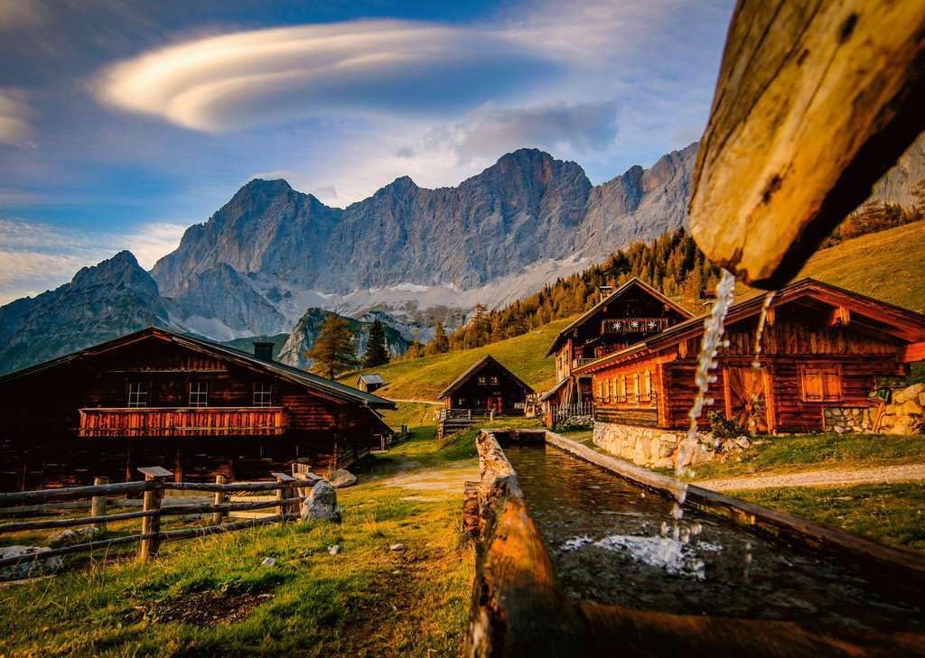 Ausztria Kollekció – Neustattalm, Dachstein Ravensburger 1000 darabos kirakó puzzle (RA - 12000595 4005555005957) - puzzlegarden