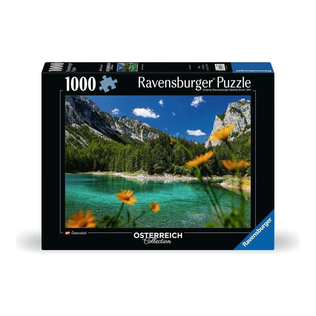 Ausztria Kollekció - Zöld - tó Tragöß mellett Ravensburger 1000 darabos kirakó puzzle (RA-12000563) - puzzlegarden