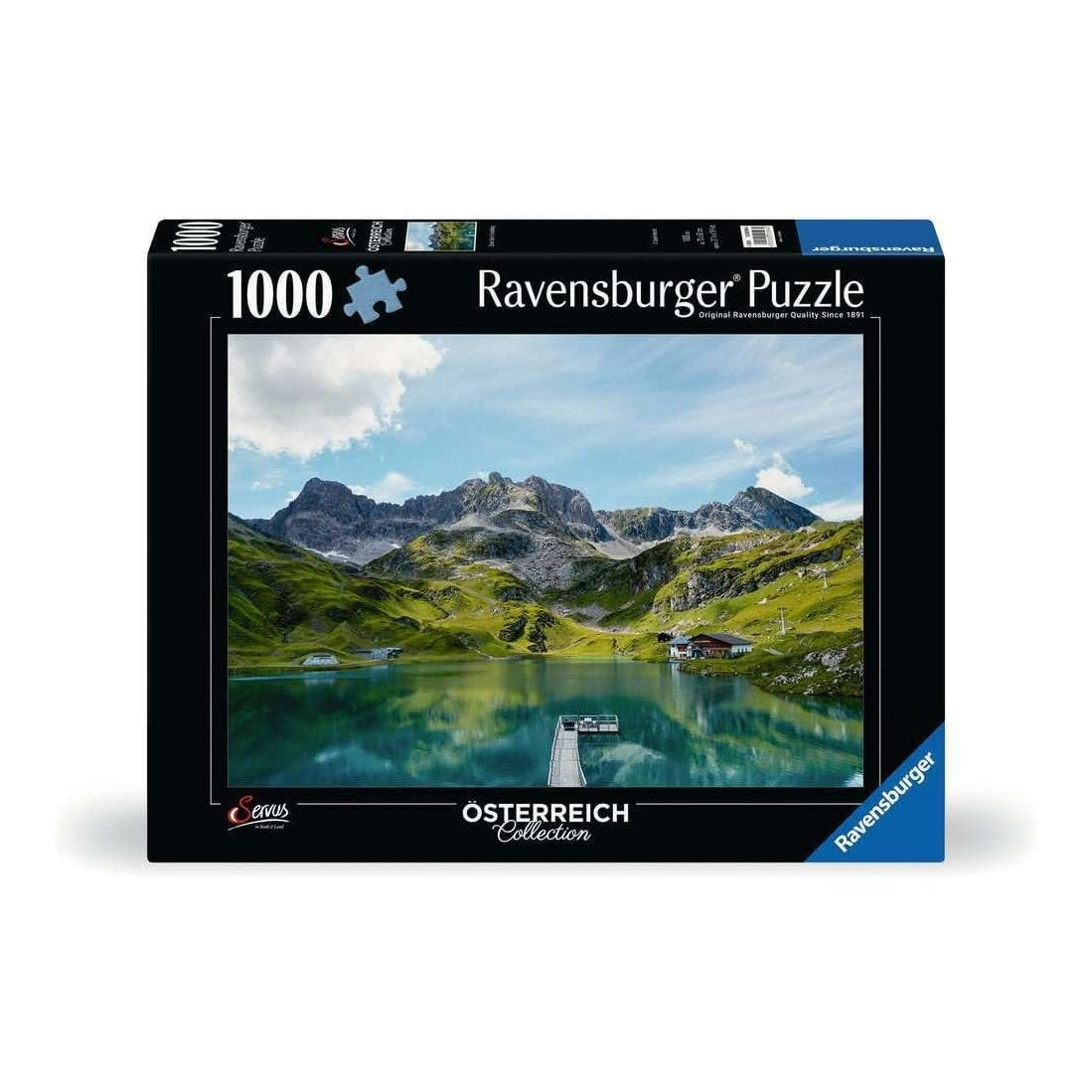 Ausztria Kollekció – Zürsi - tó, Vorarlberg Ravensburger 1000 darabos kirakó puzzle (RA - 12000596) - puzzlegarden