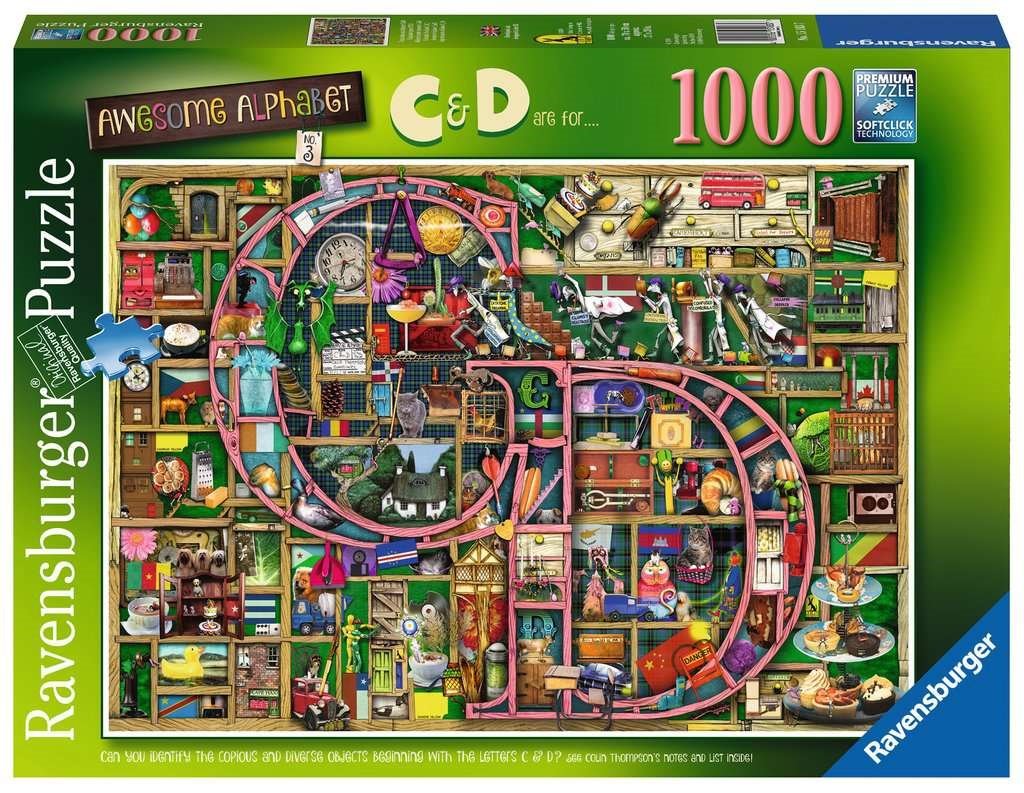 Awesome Alphabet C & D Ravensburger 1000 darabos kirakó puzzle (RA - 15183) - puzzlegarden