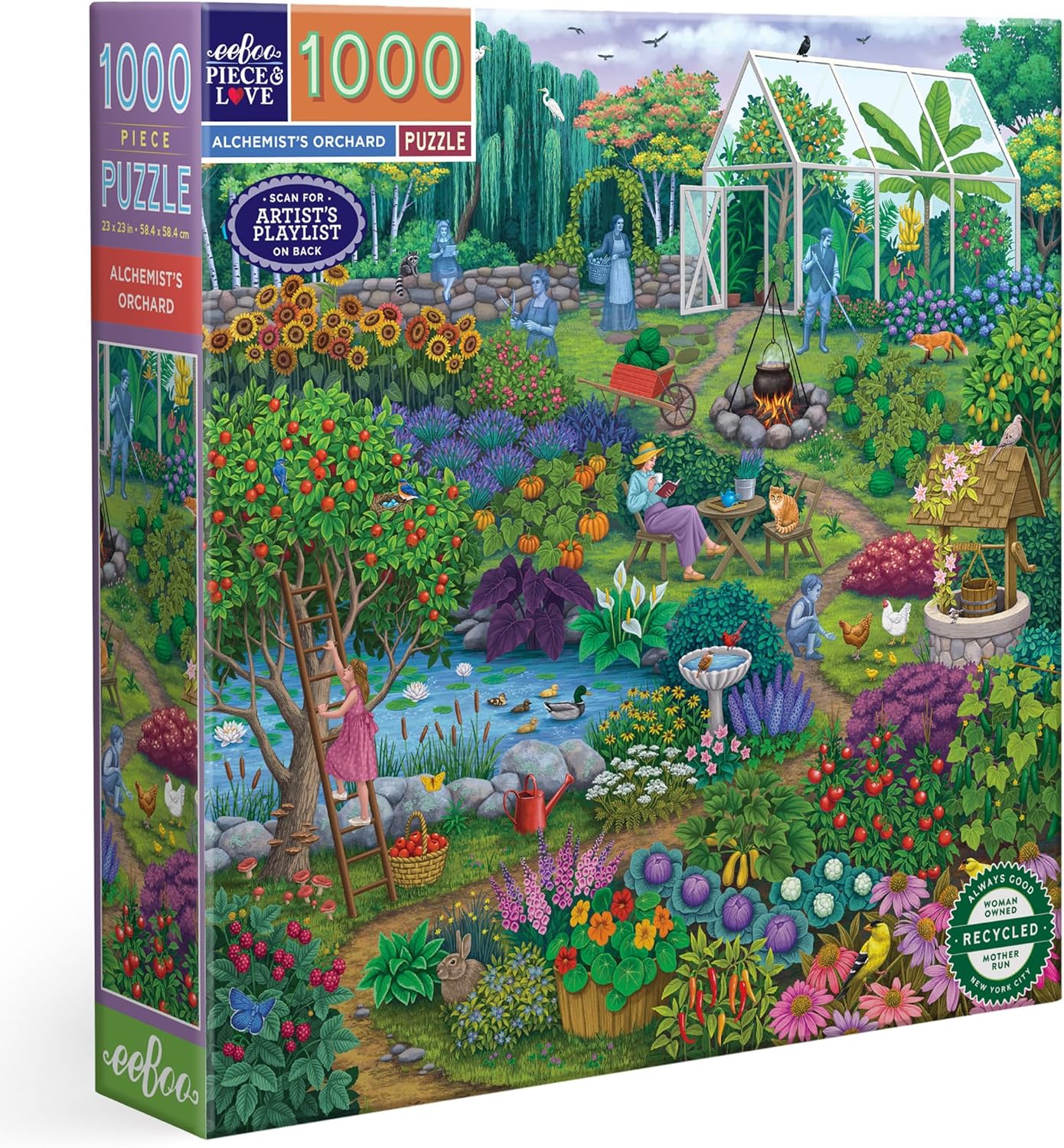 Az Alkemista Gyümölcsös Kertje Eeboo 1000 darabos kirakó puzzle (EB - PZTACO 689196521300) - puzzlegarden