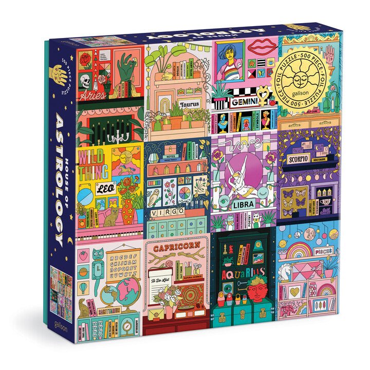 Az Asztrológia Háza - aranyfóliás Galison 500 darabos kirakó puzzle (GA - 9780735374881) - puzzlegarden