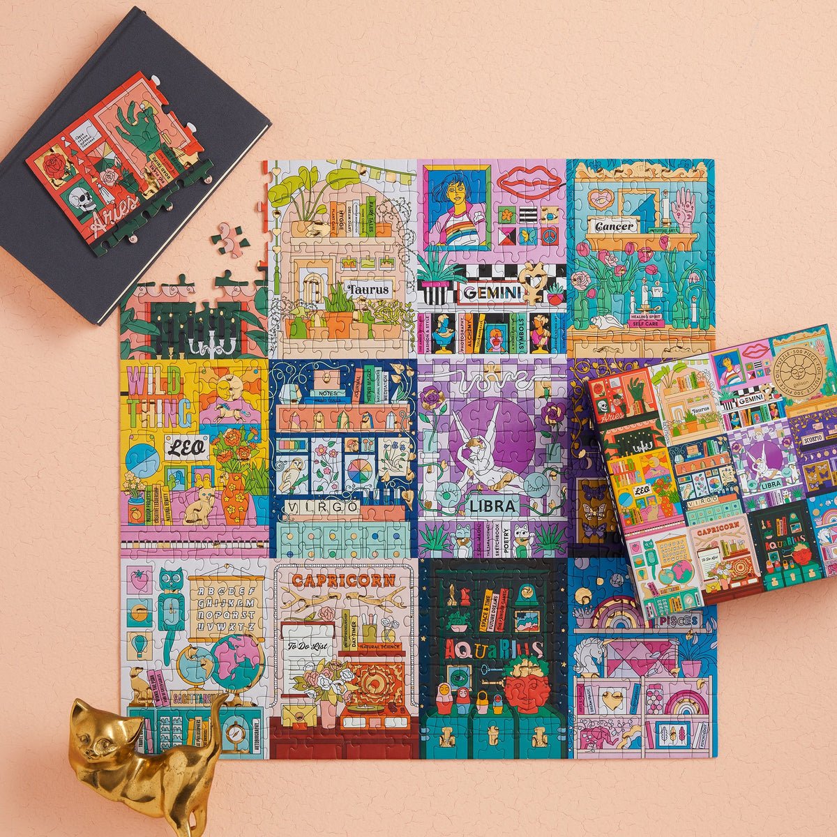 Az Asztrológia Háza - aranyfóliás Galison 500 darabos kirakó puzzle (GA - 9780735374881) - puzzlegarden