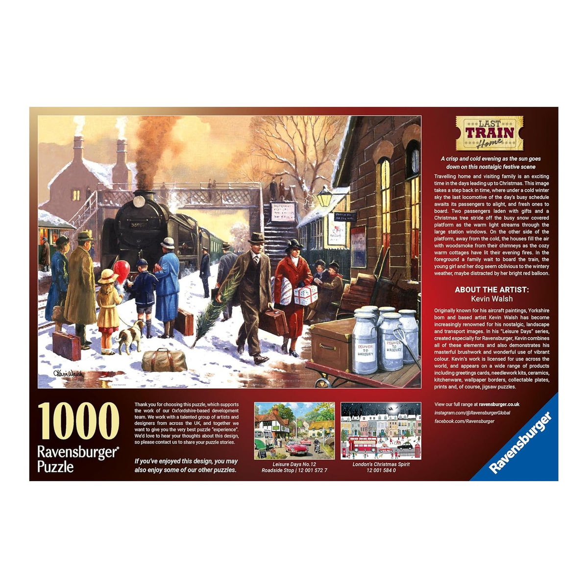 Az utolsó vonat hazafelé Ravensburger 1000 darabos kirakó puzzle (RA-12001573) - puzzlegarden