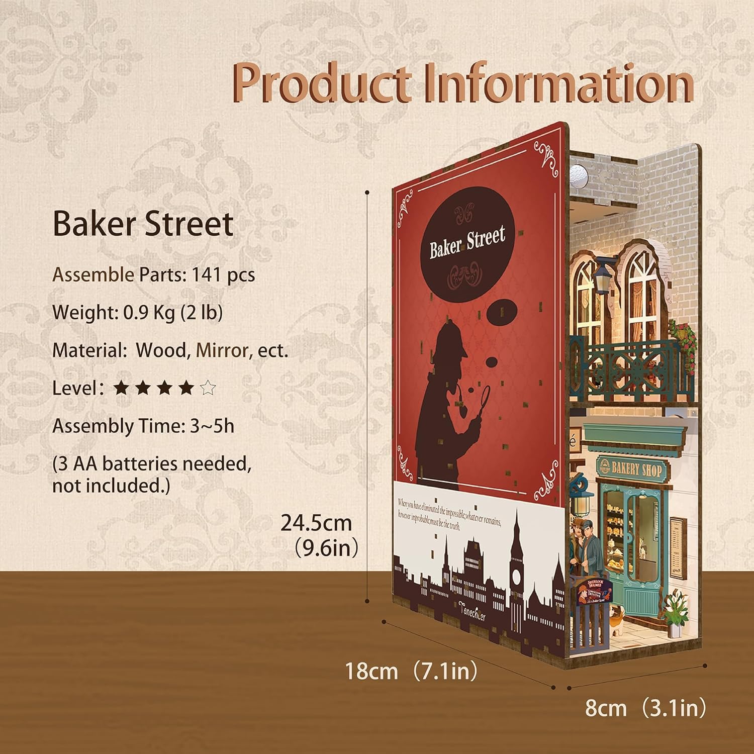 Baker Street Könyvkuckó Tonecheer 141 darabos kirakó puzzle (TC - TQ108) - puzzlegarden