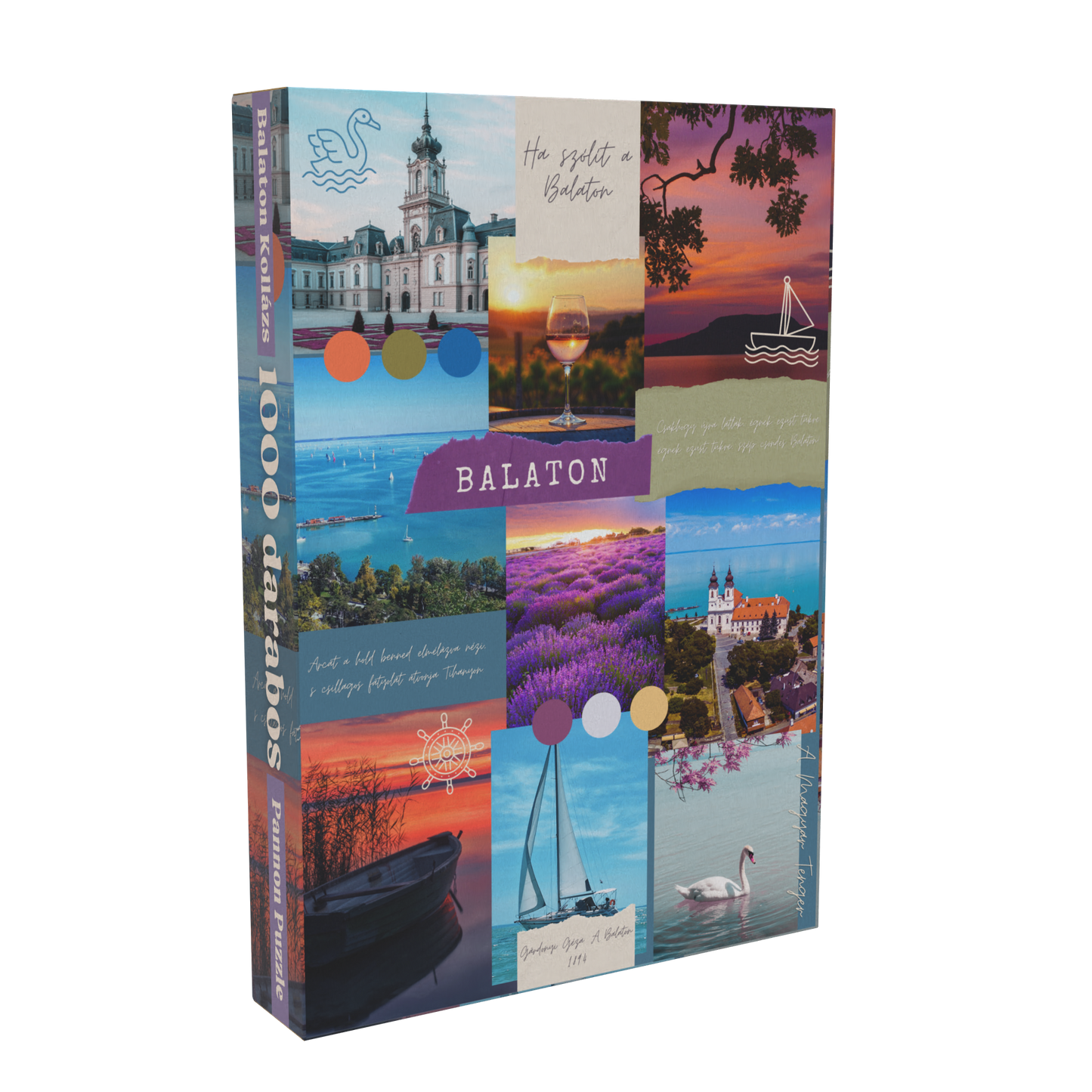 Balaton Kollázs Pannon Puzzle 1000 darabos kirakó puzzle (PP-161) - puzzlegarden