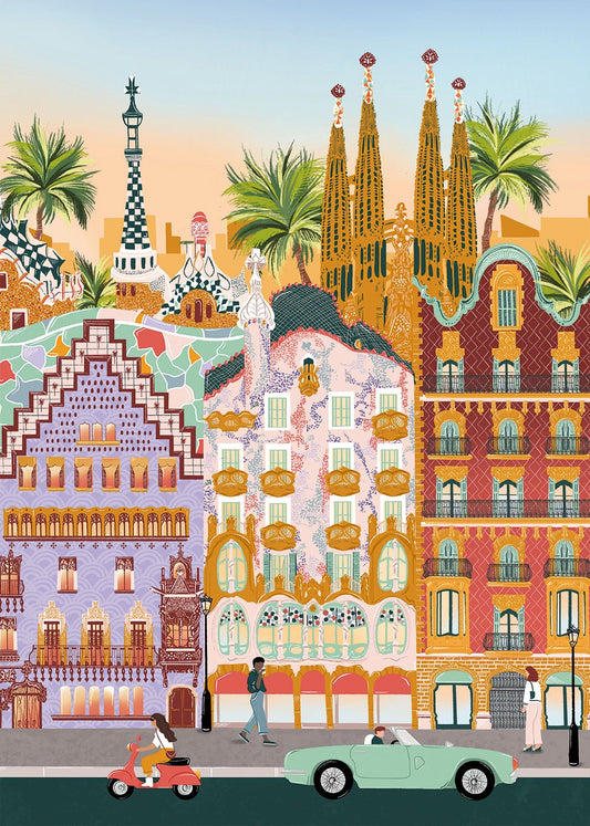 Barcelona Pieces & Peace 1000 darabos kirakó puzzle (PaP - 0080) - puzzlegarden