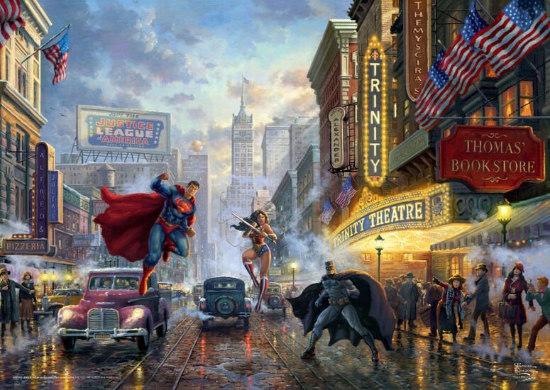 Batman, Superman és Wonder Woman Schmidt Spiele 1000 darabos kirakó puzzle (SCH - 57589) - puzzlegarden