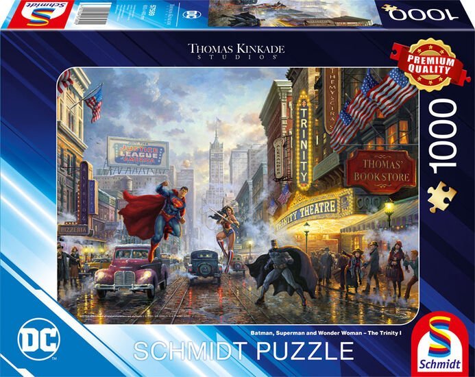 Batman, Superman és Wonder Woman Schmidt Spiele 1000 darabos kirakó puzzle (SCH - 57589) - puzzlegarden