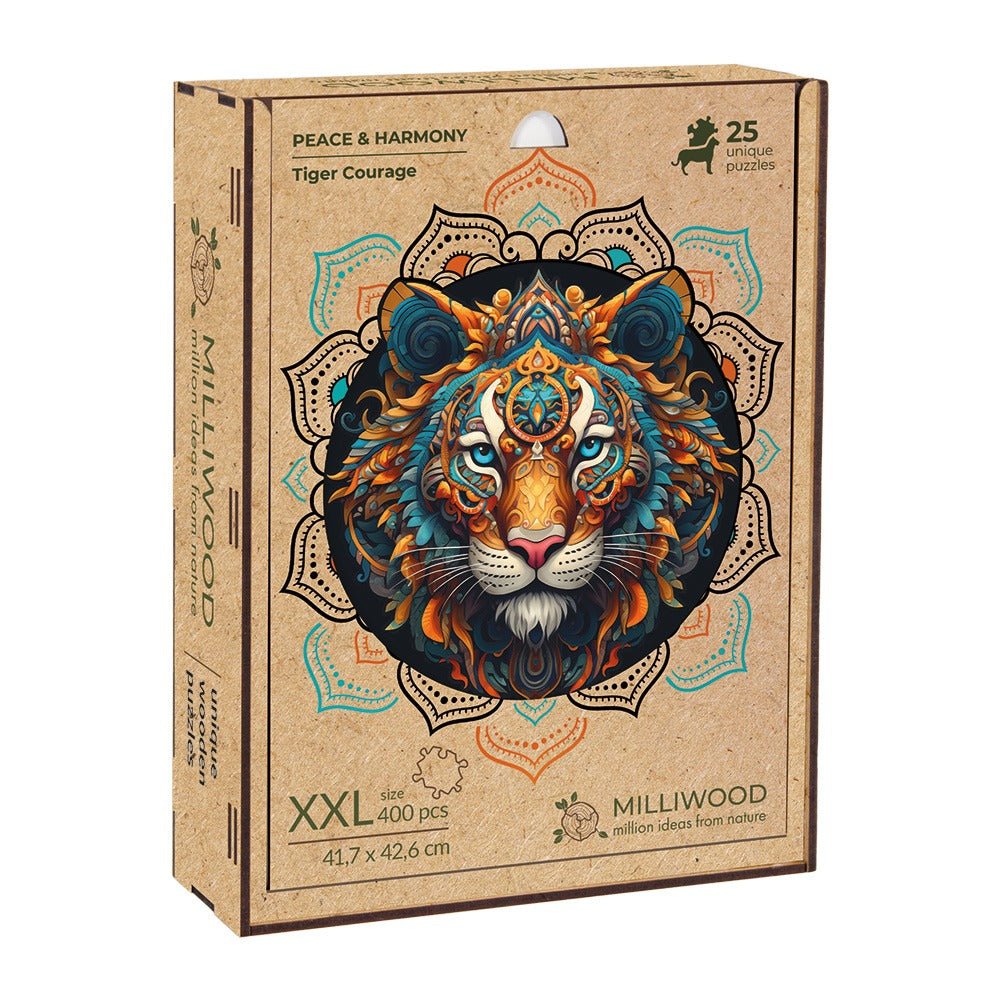 Béke és harmónia – A tigris bátorsága Milliwood 400 darabos kirakó puzzle (MW - 5060) - puzzlegarden