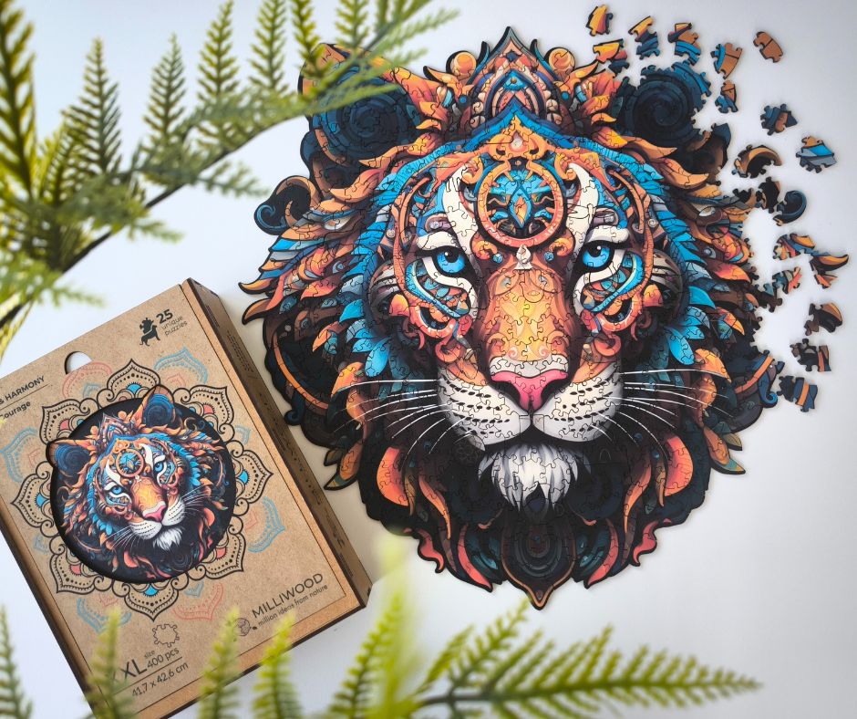 Béke és harmónia – A tigris bátorsága Milliwood 400 darabos kirakó puzzle (MW - 5060) - puzzlegarden