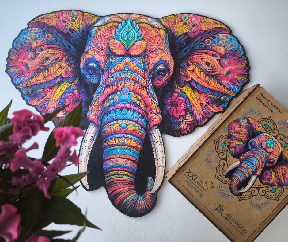 Béke és harmónia – Elefánterő Milliwood 400 darabos kirakó puzzle (MW - 5062) - puzzlegarden