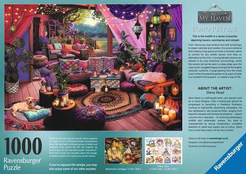 Boho menedék Ravensburger 1000 darabos kirakó puzzle (RA - 12001455) - puzzlegarden