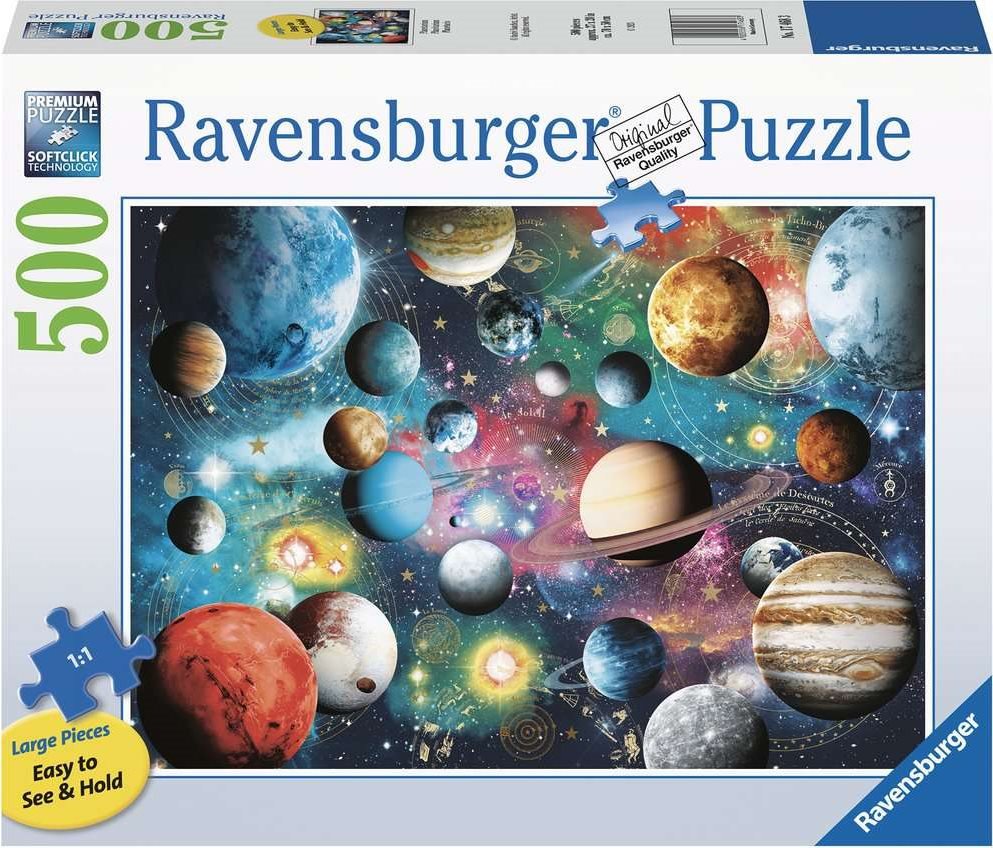 Bolygók - XXL Ravensburger 500 darabos kirakó puzzle (RA - 17468) - puzzlegarden