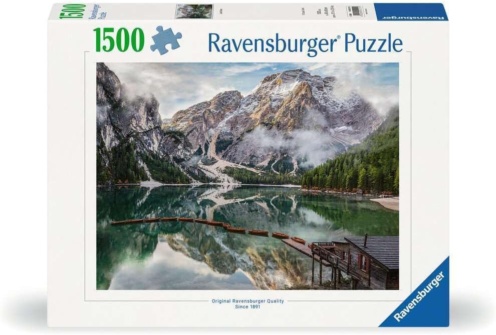 Braies - tó, Olaszország Ravensburger 1500 darabos kirakó puzzle (RA - 12001211) - puzzlegarden