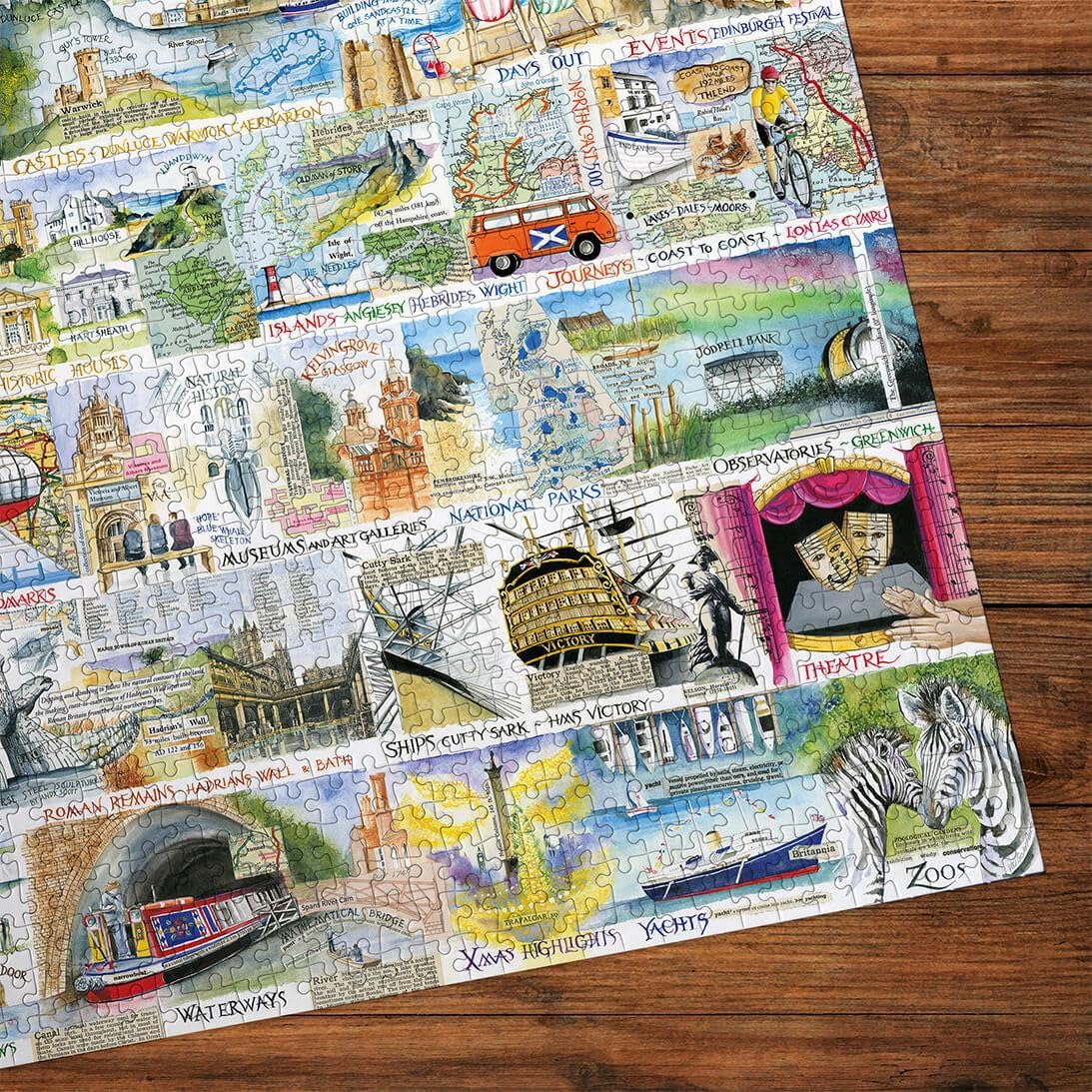 Brit és ragyogó Gibsons 1000 darabos kirakó puzzle (G - G7168) - puzzlegarden