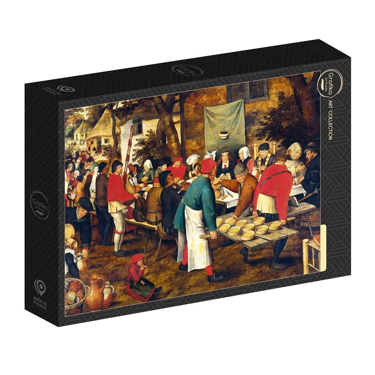 Brueghel - Parasztlakodalom, 1630 Grafika 2000 darabos kirakó puzzle (GR-30003) - puzzlegarden