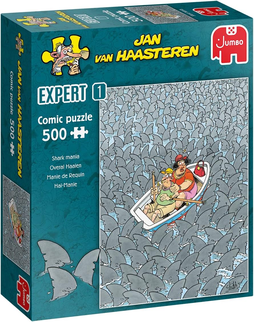 Cápamánia Jumbo 500 darabos kirakó puzzle (JU - 20089) - puzzlegarden