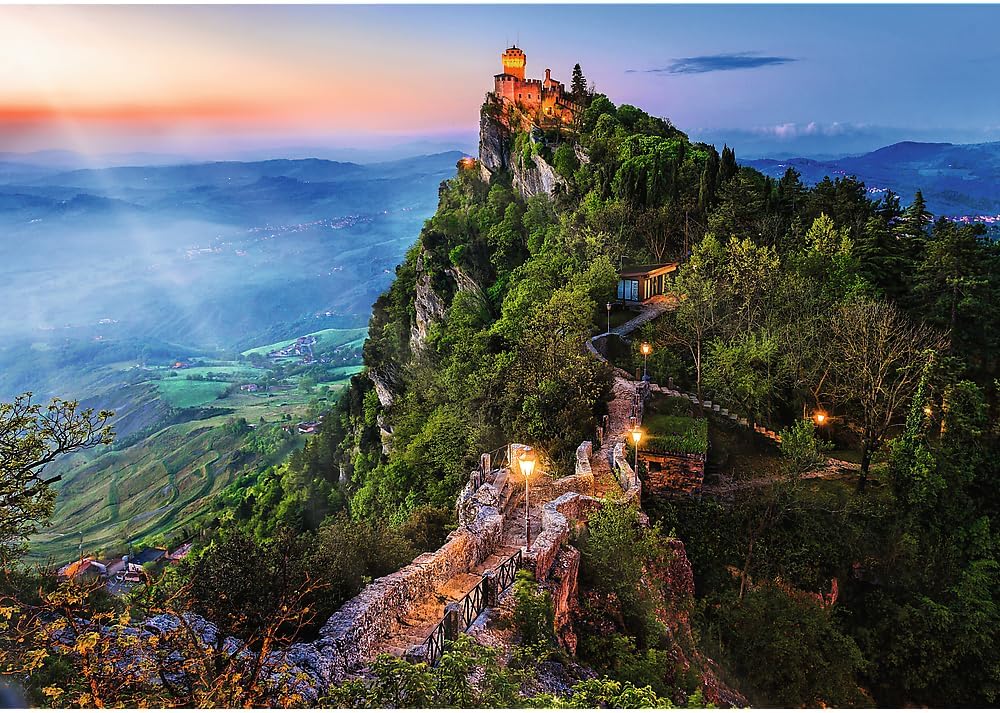 Cesta Torony, San Marino Trefl 1000 darabos kirakó puzzle (TR - 10822) - puzzlegarden